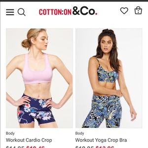 Cotton On Sports Bra & Gym Shorts